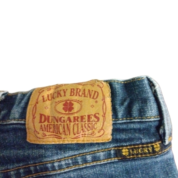 Lucky Brand Retro Dungarees Boot Cut Jeans Size 8/29 - Picture 7 of 8